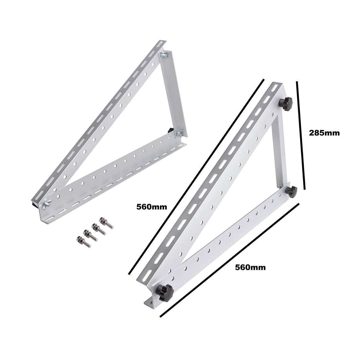 Triangle-type support sets for mounting 200W solar photovoltaic panels with adjustable angle Breckner Germany