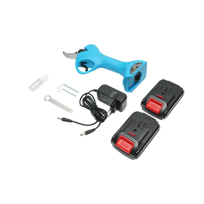 Electric garden shears 970W with 2 Li-ion 21V batteries, diameter 0-30mm
