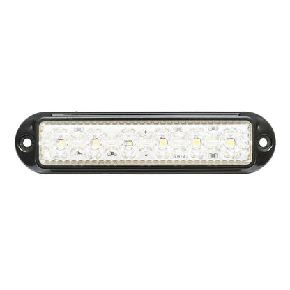Side marker lamp LED 12-24V, white 155x37mm, black frame Breckner Germany