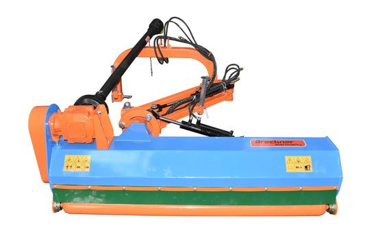 Vegetable waste shredders AGL165 with hydraulic arm, 165cm working width Breckner Germany