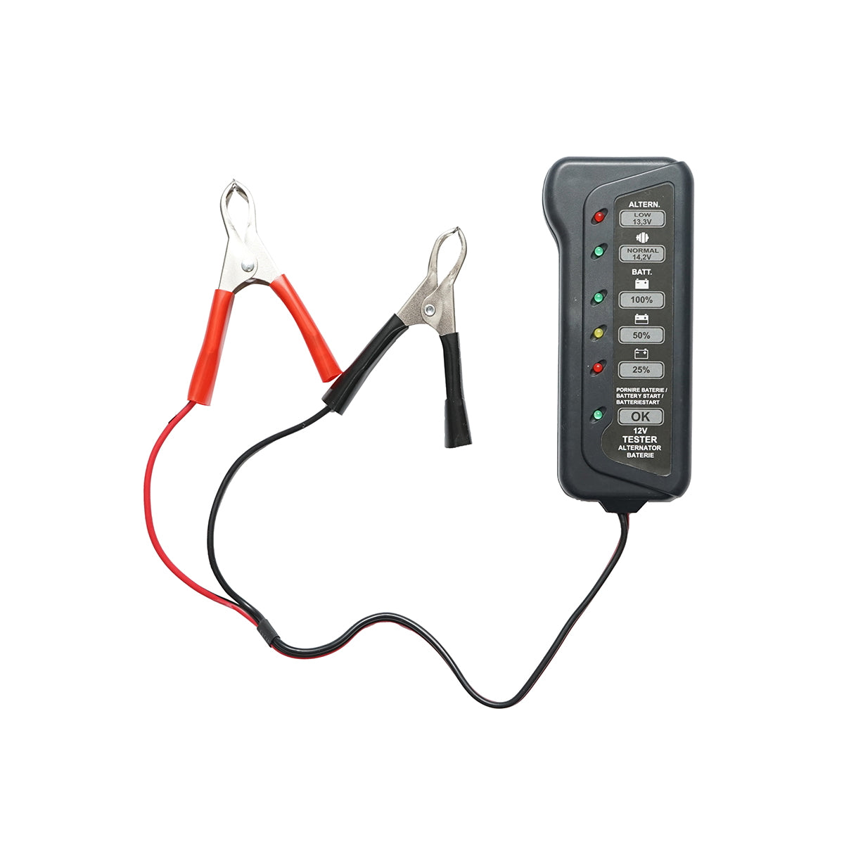 12V battery and alternator tester