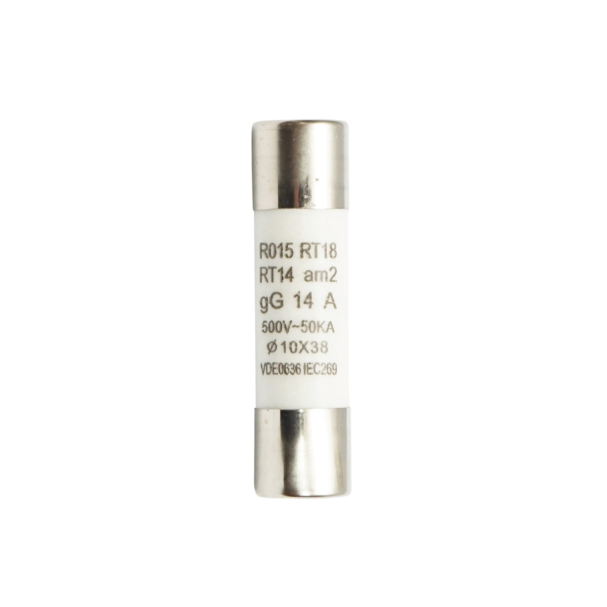 Cylindrical fuse 14A, RT14, 10x38mm Breckner Germany
