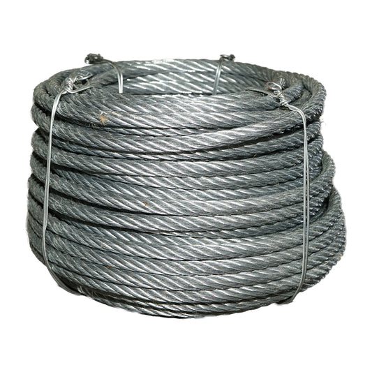 Steel winch cable 6x37 diameter 14mm with metal core, 50m/roll