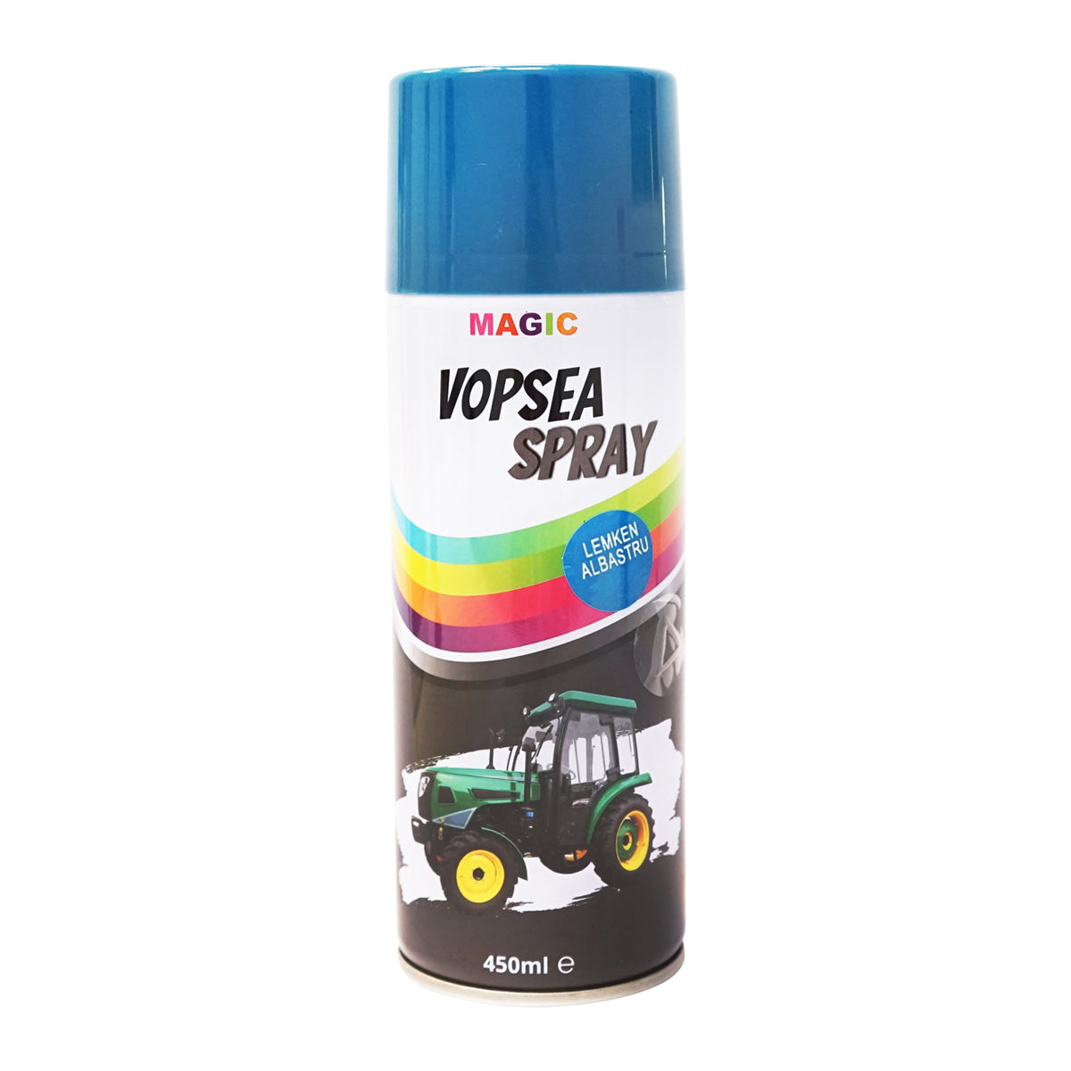 Professional blue automotive spray paint type Lemken with quick drying 450ml MAGIC
