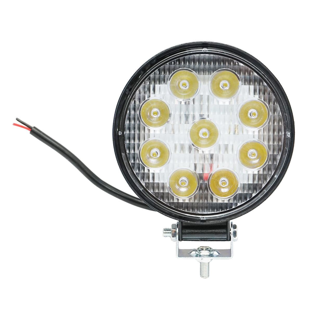 Lamp with 9 LEDs 10-60V 27W beam angle 60 degrees flood type 6000K 107x107x51mm IP67