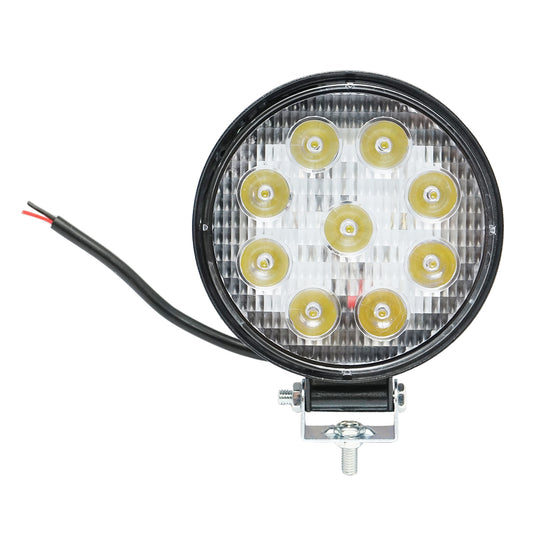 Lamp with 9 LEDs 10-60V 27W beam angle 60 degrees flood type 6000K 107x107x51mm IP67
