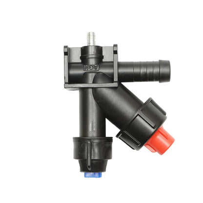 Complete sprinkler with a nozzle and a drip for the herbicide installation.
