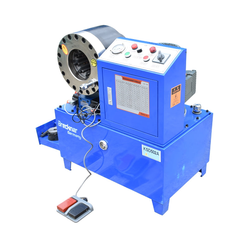 Hydraulic hose crimping machine fi4-51mm 220V 3kW with quick change Breckner Germany