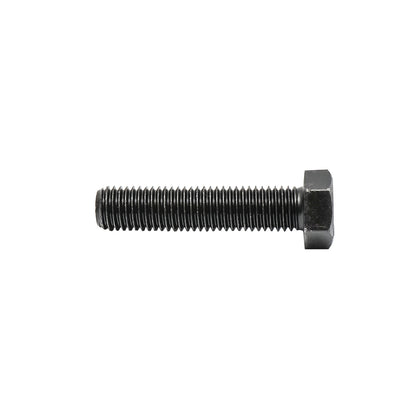 Black screw with hexagonal head DIN 933 M18x80 G10.9 25 pcs/bag