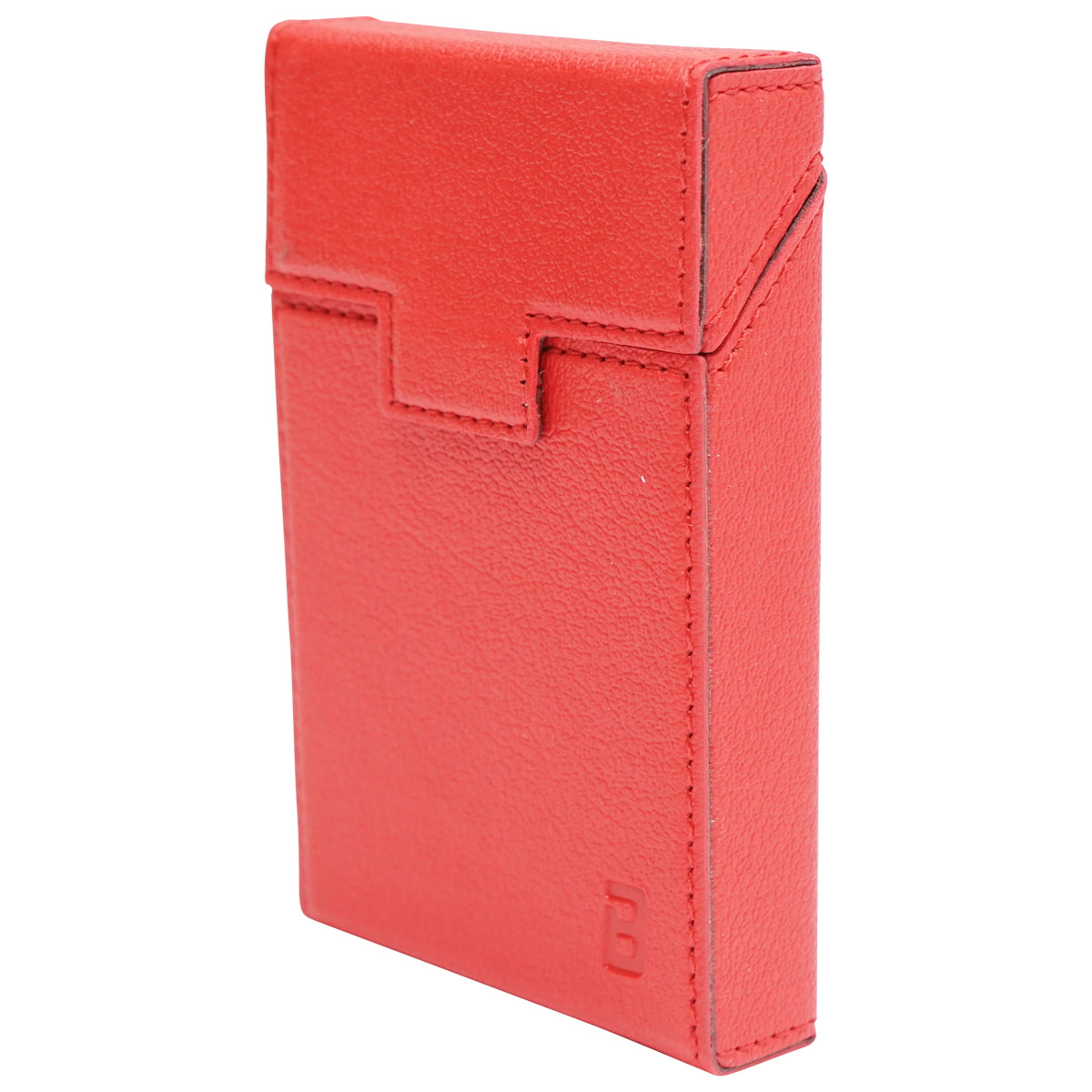 Red leather case for pack of cigarettes P27 Breckner