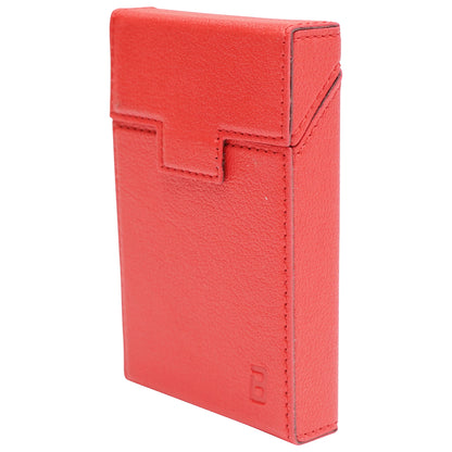 Red leather case for pack of cigarettes P27 Breckner