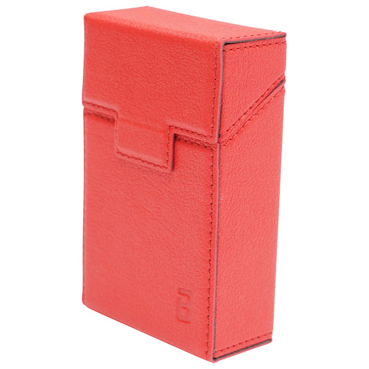 The red leather case for the P22 Breckner cigarette pack