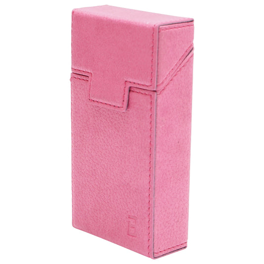 Pink leather case for P25 Breckner cigarette pack