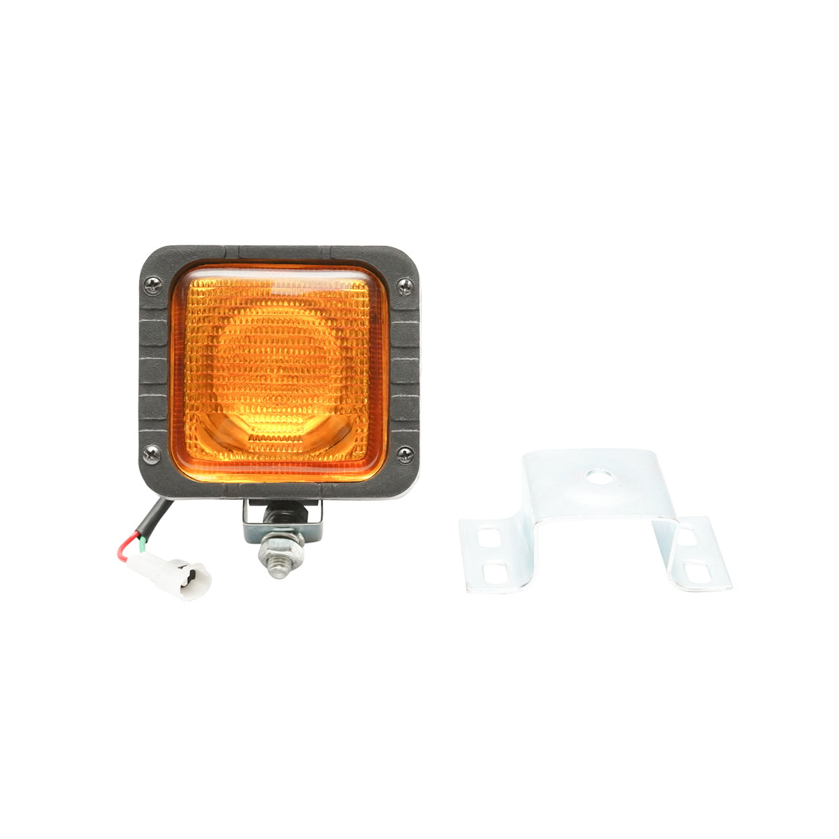 Yellow lamp, universal work projector, John Deere, JCB 12V, 55W, H3 code OPM O010219Y