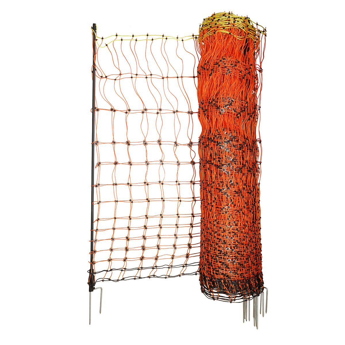 Electric fence netting 120cmx30m with double leg, resistance 0.2 Ohm/m Breckner Germany