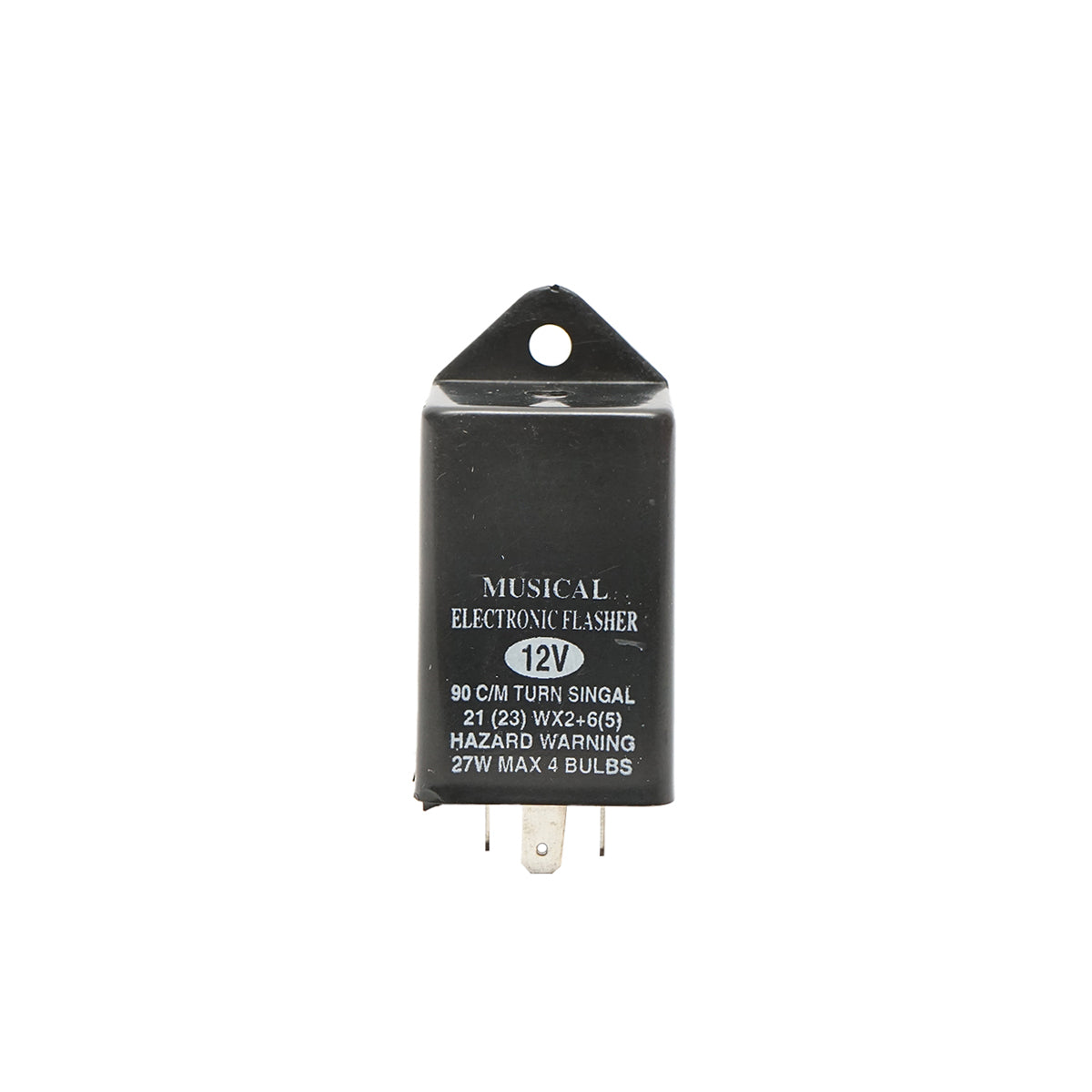 Universal musical signaling relay 12V max 27W 3 pins