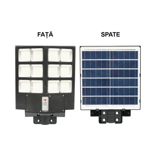 Solar LED lamp 200W street lighting 6500K with solar panel, remote control, motion sensor Breckner Germany
