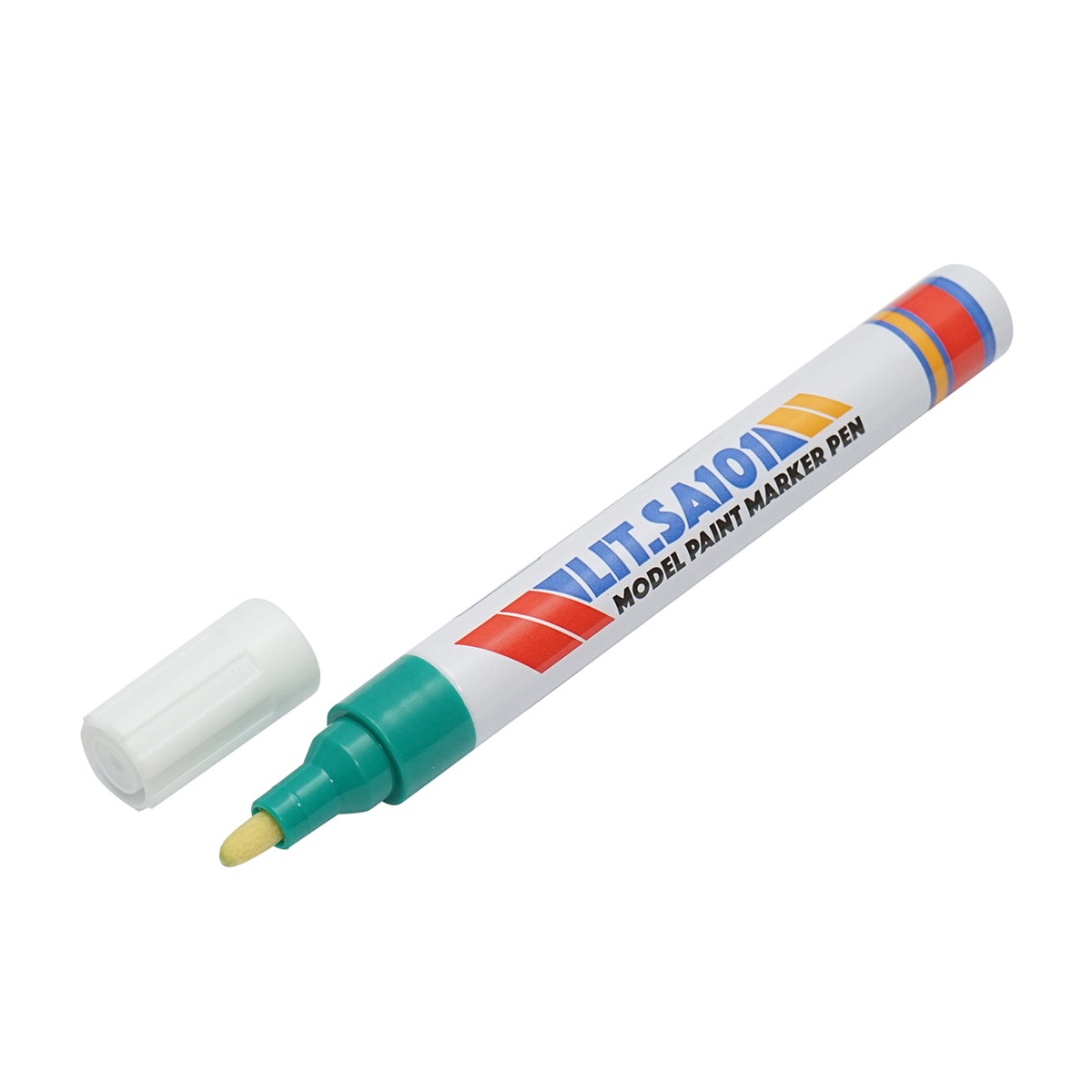 Green oil-based paint marker, waterproof, quick-drying, 12 pieces