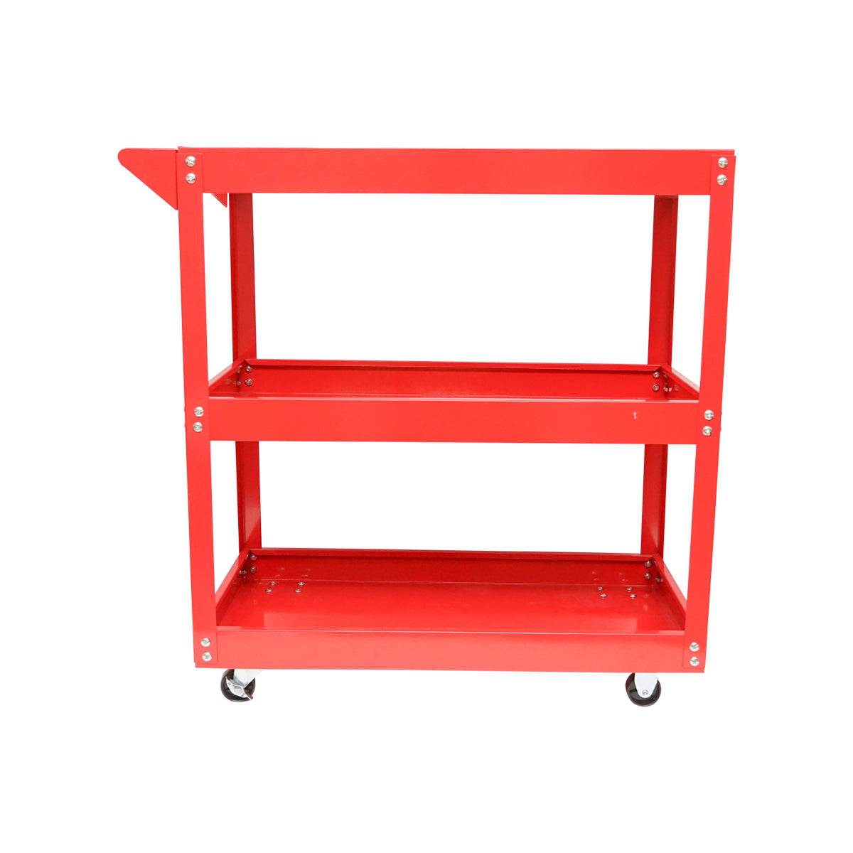 Metal cart on wheels with 3 shelves for tools 730x720x360mm