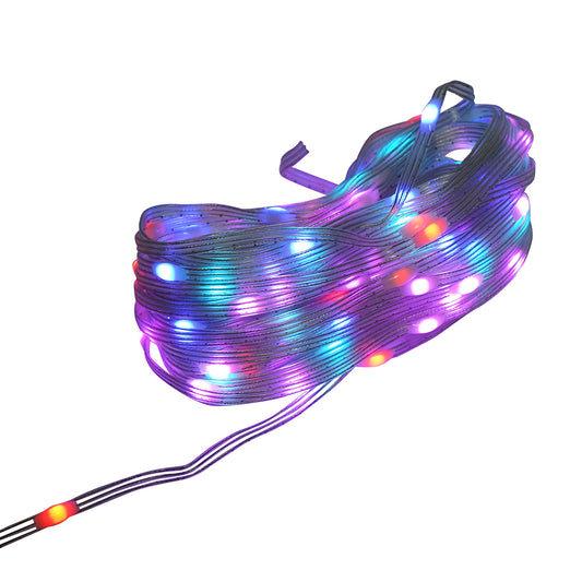 Smart LED strip 2W/m 5V with remote control, music control, bluetooth, USB application, 15m RGB+IC IP68 Breckner Germany