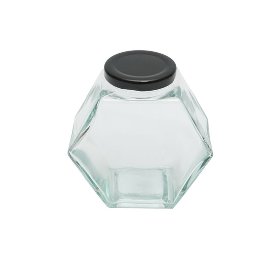 Glass jar with lid for honey 500ml