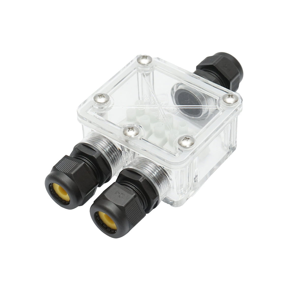 Transparent sealed box with preset 41A 450V AC, 3 ways 5-14mm IP68 Leader