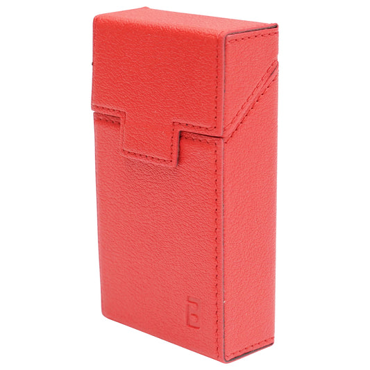 Red leather case for P20 Breckner cigarette pack