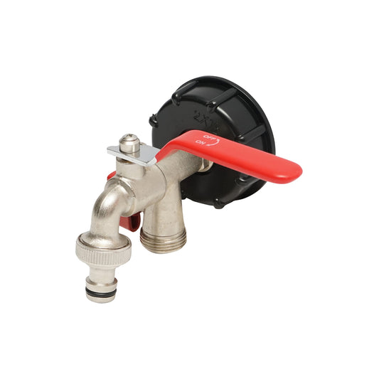 1/2 brass drain tap for IBC tank with 60 mm internal thread