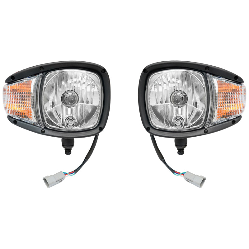 Set of headlamp type lamps with right and left signaling 12V HR-A-030 Breckner Germany