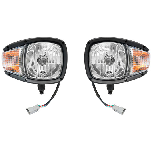 Set of headlamp type lamps with right and left signaling 12V HR-A-030 Breckner Germany