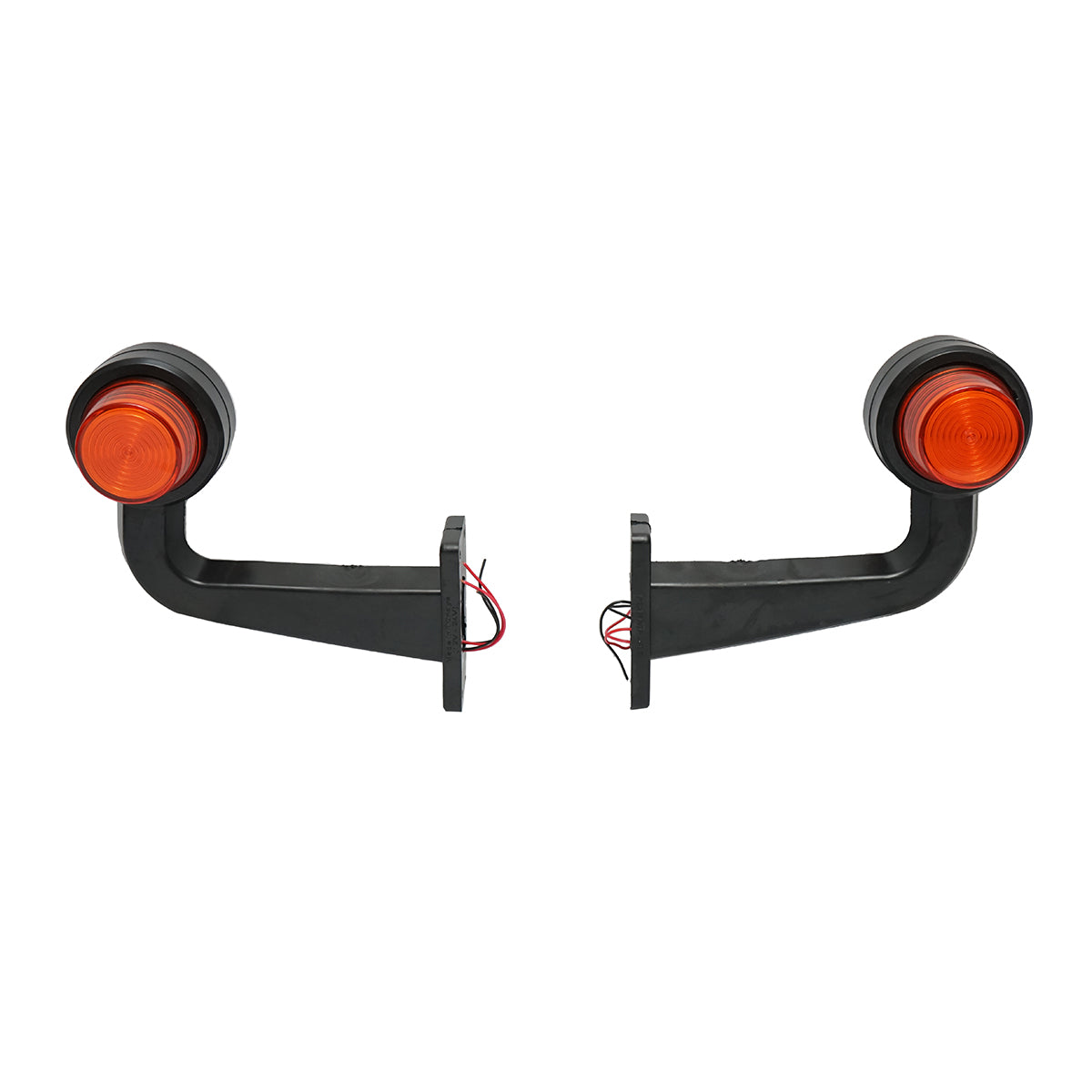 Set of LED side marker lights with arm 12-24V, yellow-red FR0158 Breckner Germany