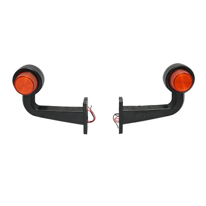 Set of LED side marker lights with arm 12-24V, yellow-red FR0158 Breckner Germany