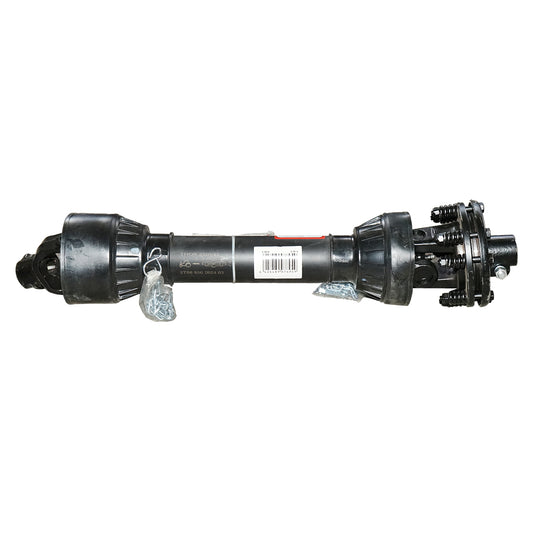 Cardan 850 mm S6 with clutch consisting of 2 cross discs 30.2x92 (star pipe) 1 3/8 Z=6 cutter