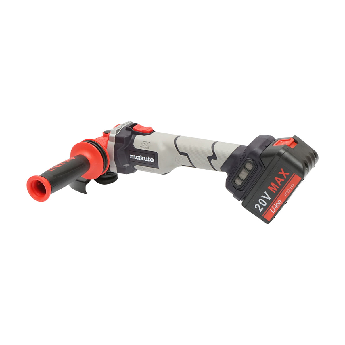 Cordless angle grinder 20V/4000mAh with charger 220V/50-60Hz, disc diameter 115mm, 8000rpm IP20 Makute