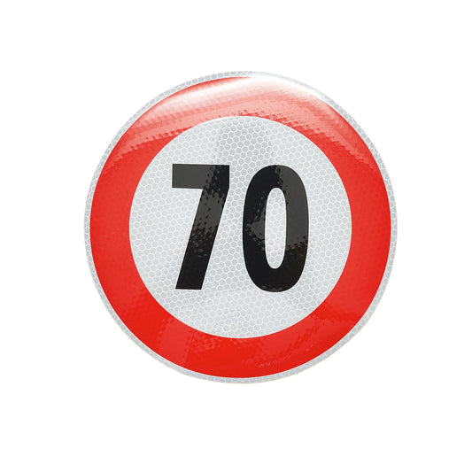 Speed limit sticker - 70 fi21