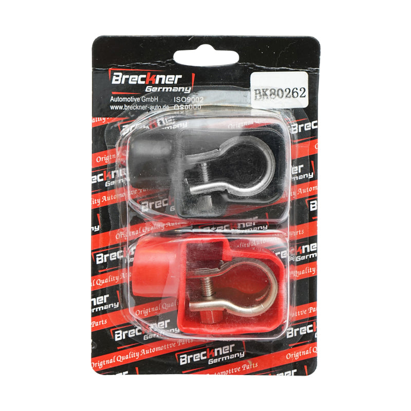 Battery terminal set with rubber protection Breckner Germany