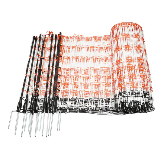 Electric fence netting 60cmx30m with double leg, resistance 1.6 Ohm/m Breckner Germany