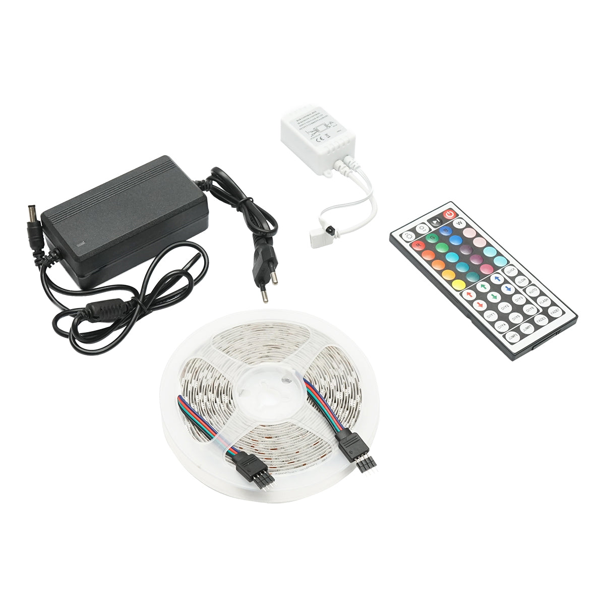 LED strip 5050 14.4W/m RGB, 12-220V roll 5m, 60 LEDs/m IP20 Breckner Germany