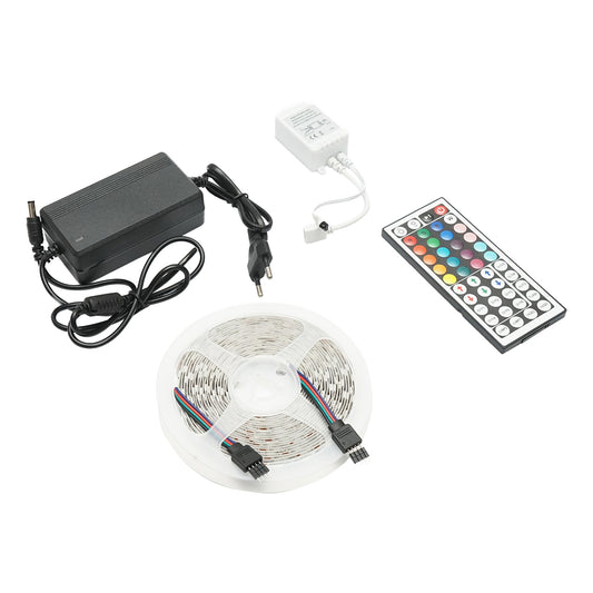 LED strip 5050 14.4W/m RGB, 12-220V roll 5m, 60 LEDs/m IP20 Breckner Germany