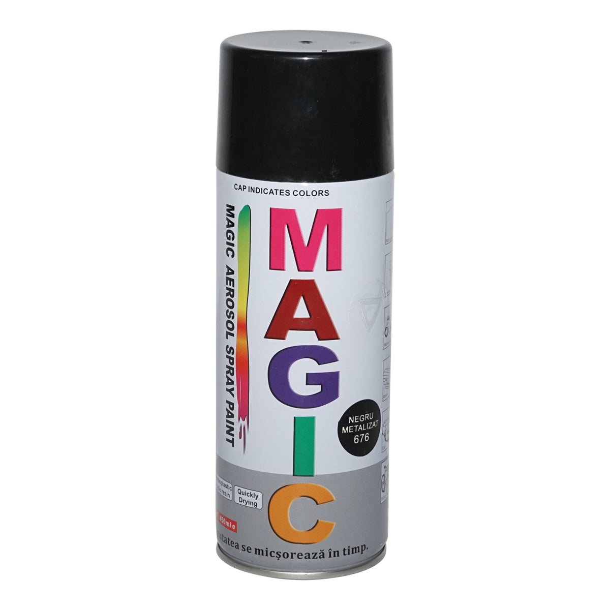 Magic spray paint metallic black 676 400 ml
