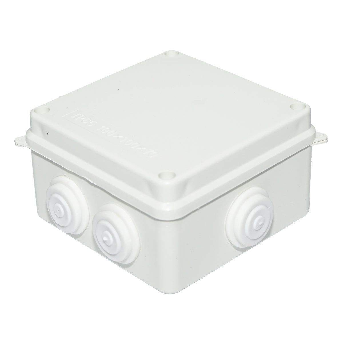 Apparent derivative box 7 entries 100x100x70mm IP65