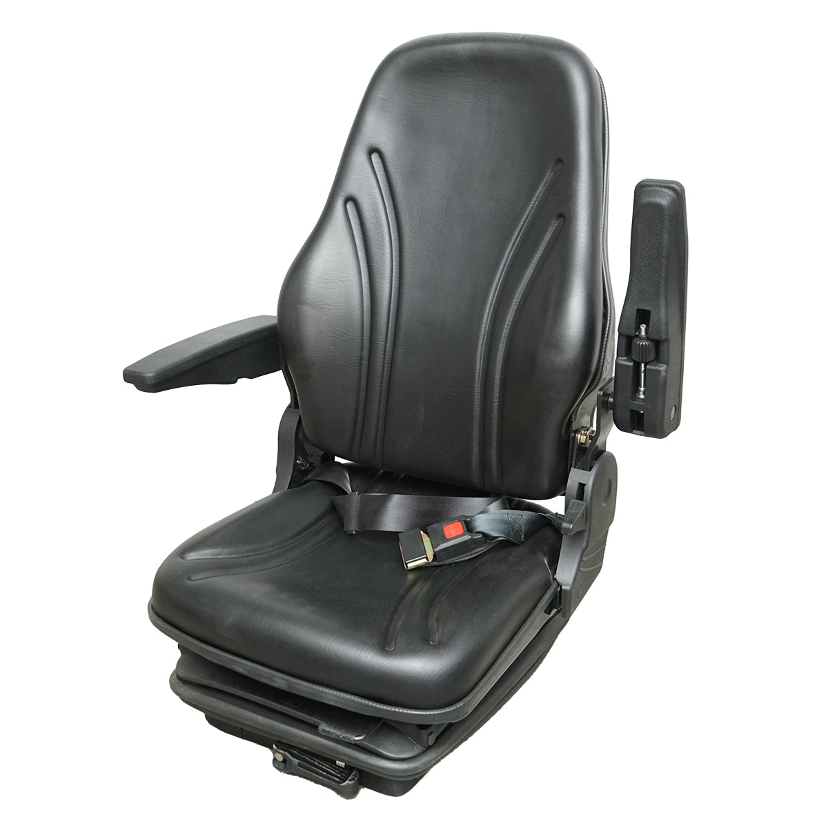 Universal adjustable chair for weight 50-130Kg, armrests and reclining backrest 55-89° for tractor, agricultural machinery, industrial, forklift