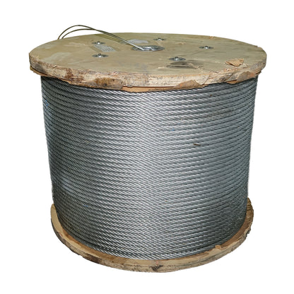 Steel winch cable 6x37 diameter 16mm with metal core, 1000m/roll