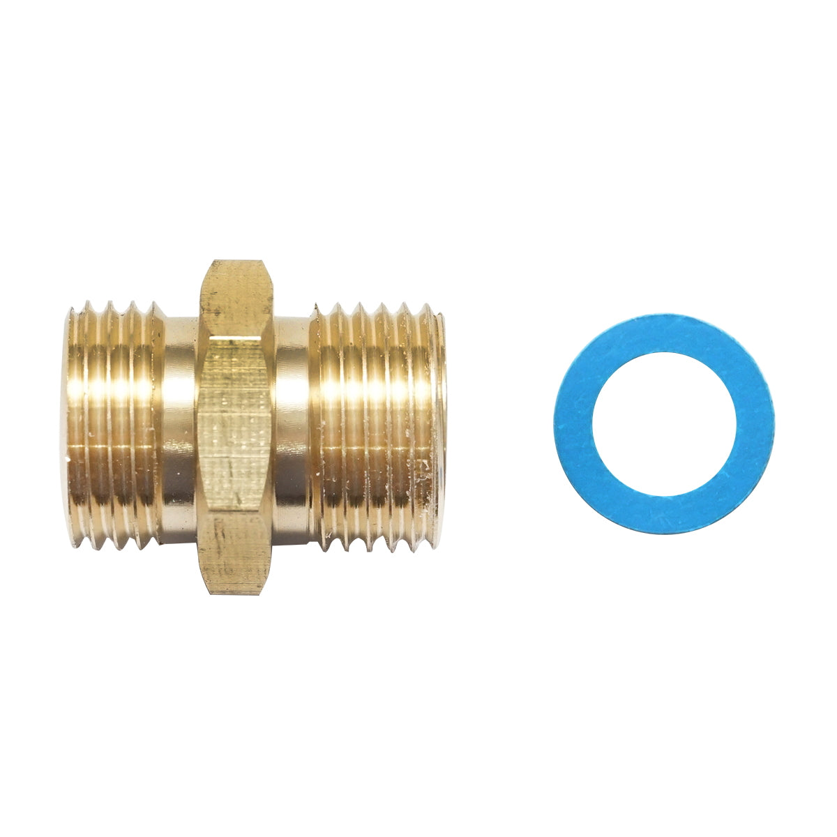 Flexible, corrugated stainless steel pipe adapter with DN12-1/2 sealing ring