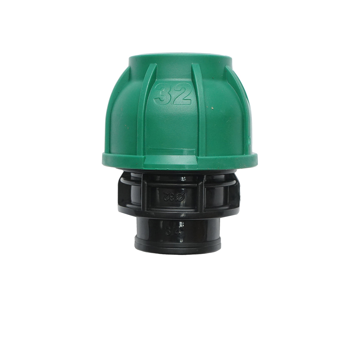 Compression fitting with inner thread D32mmx3/4 toll, PN10 Bar for irrigation systems