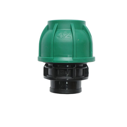 Compression fitting with inner thread D32mmx3/4 toll, PN10 Bar for irrigation systems