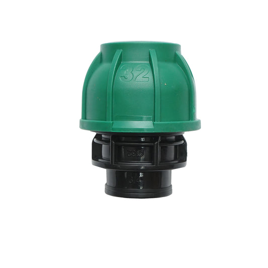 Compression fitting with inner thread D32mmx3/4 toll, PN10 Bar for irrigation systems