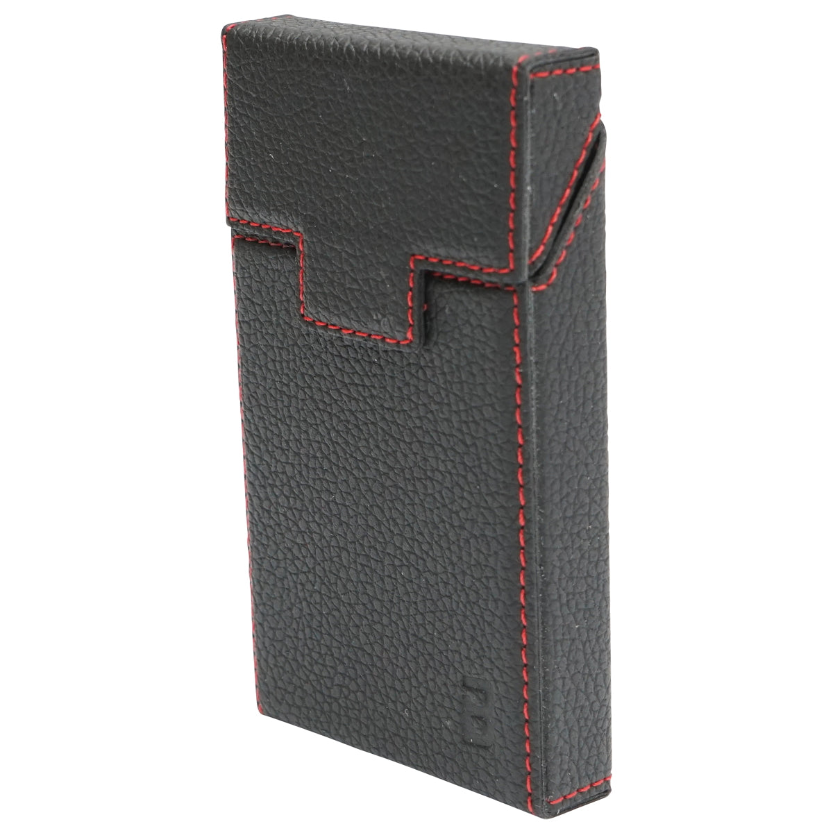 Black leather case for pack of cigarettes P34 Breckner