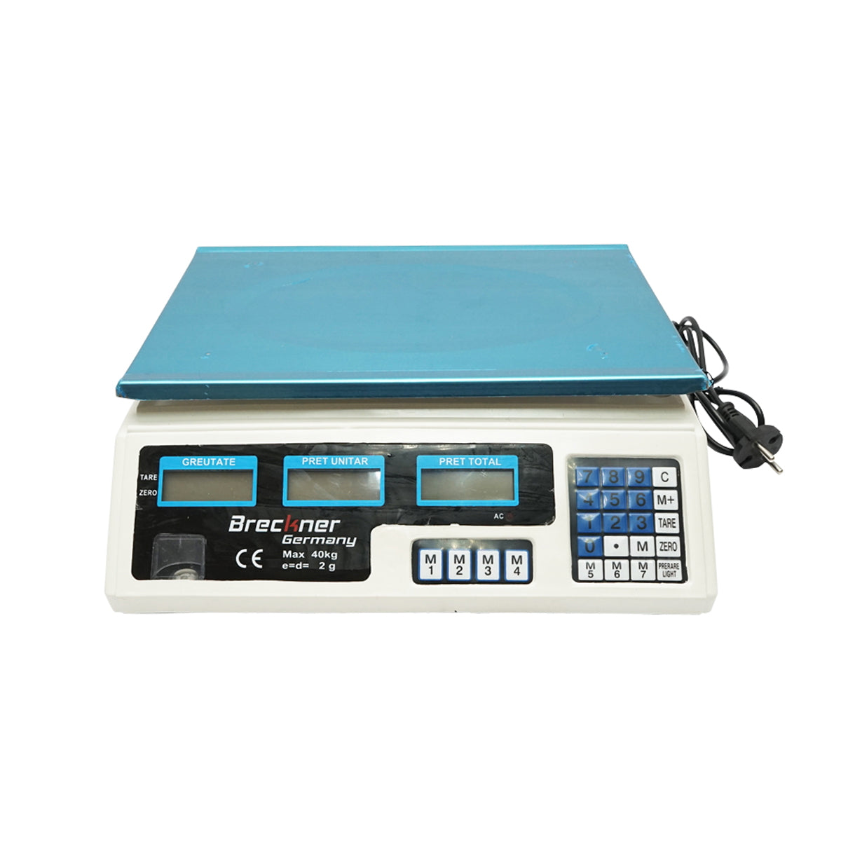 Electronic scale with LCD screen max 40 Kg with 4V battery Breckner Germany