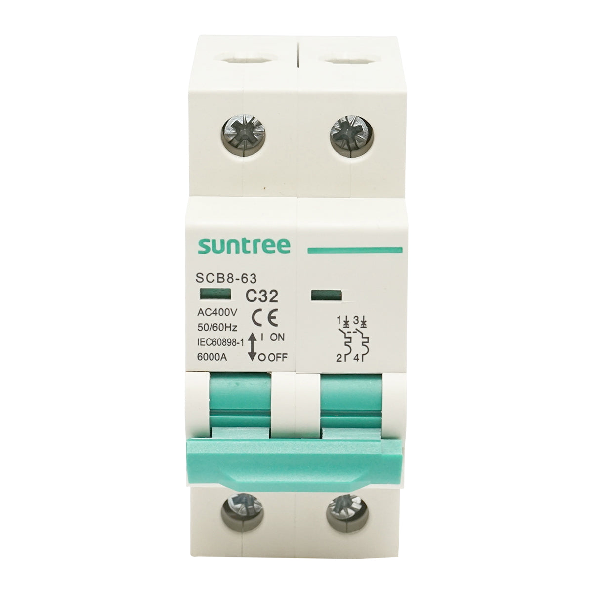 Automatic circuit breaker 2P, 32A 400VAC Suntree